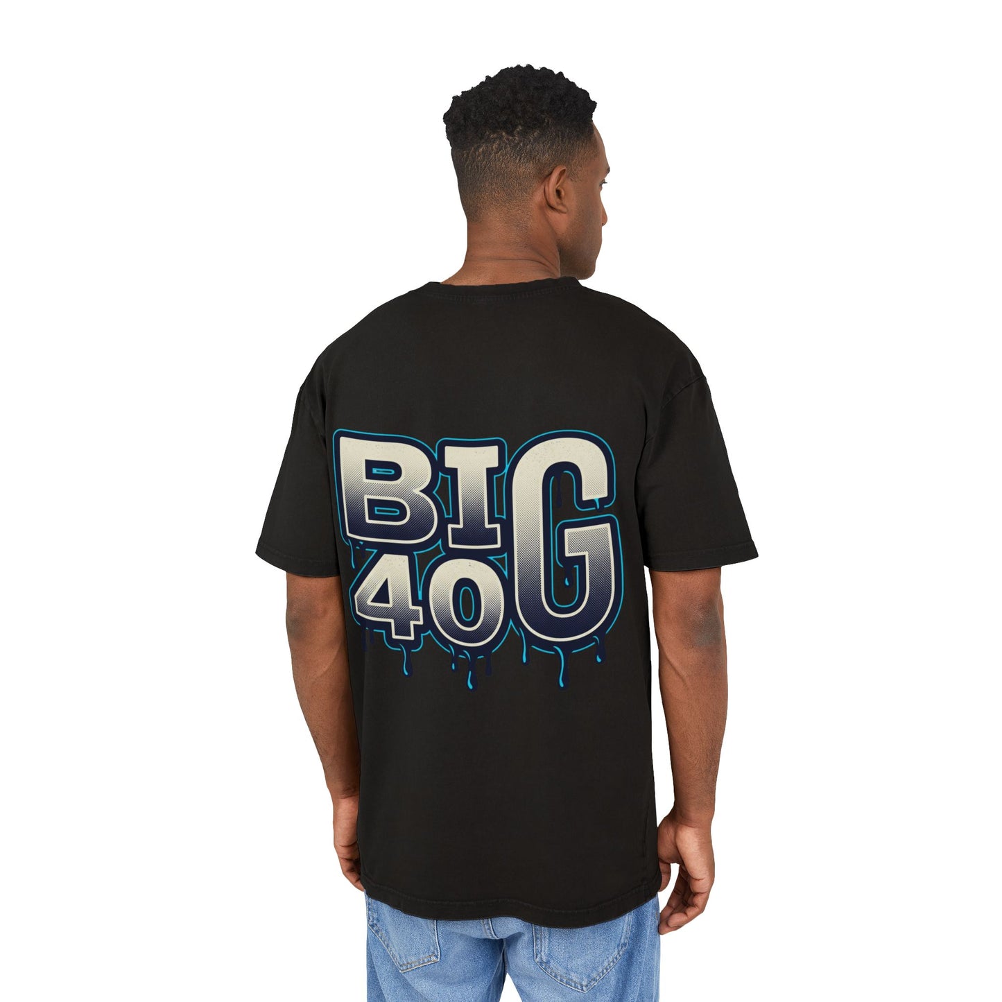 Dragon 40 Retro Graphic Tee — Big 40 Anniversary Acid-Wash T-Shirt