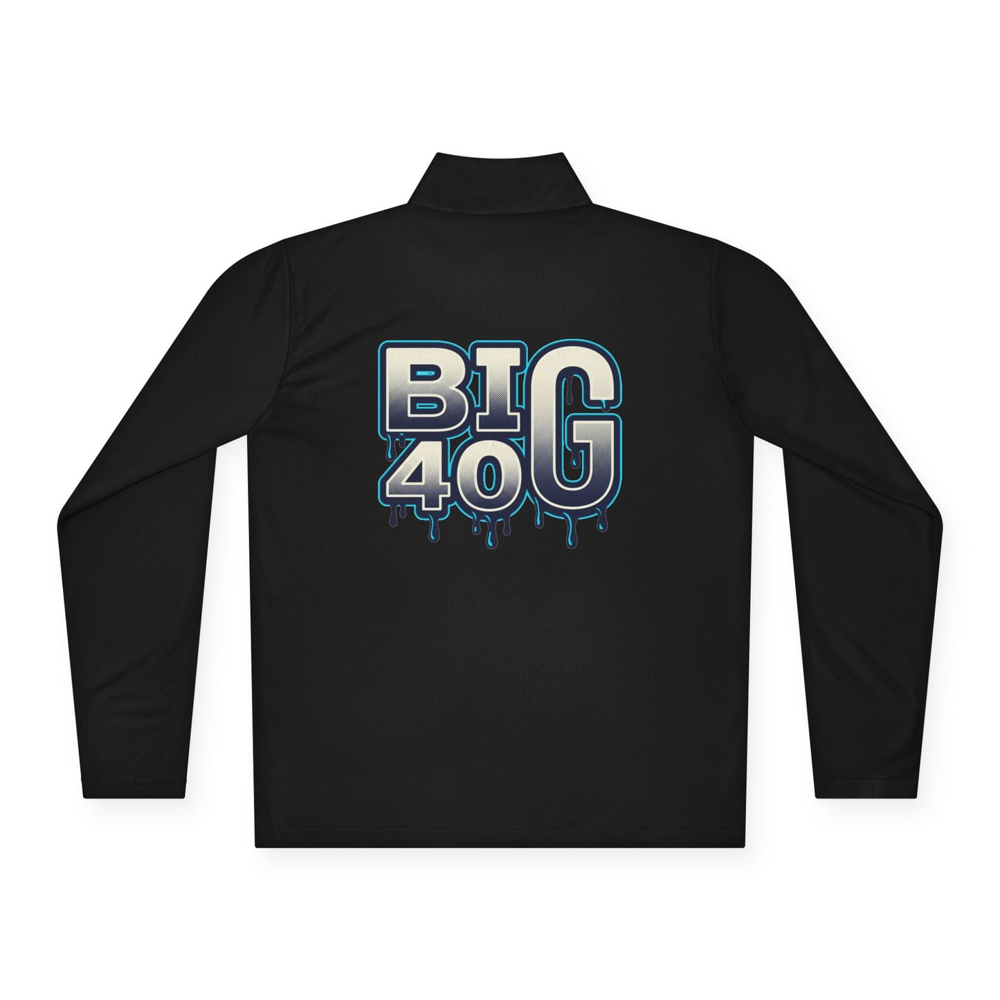Quarter-Zip Pullover — 'BIG 40' Drip Graphic Pullover