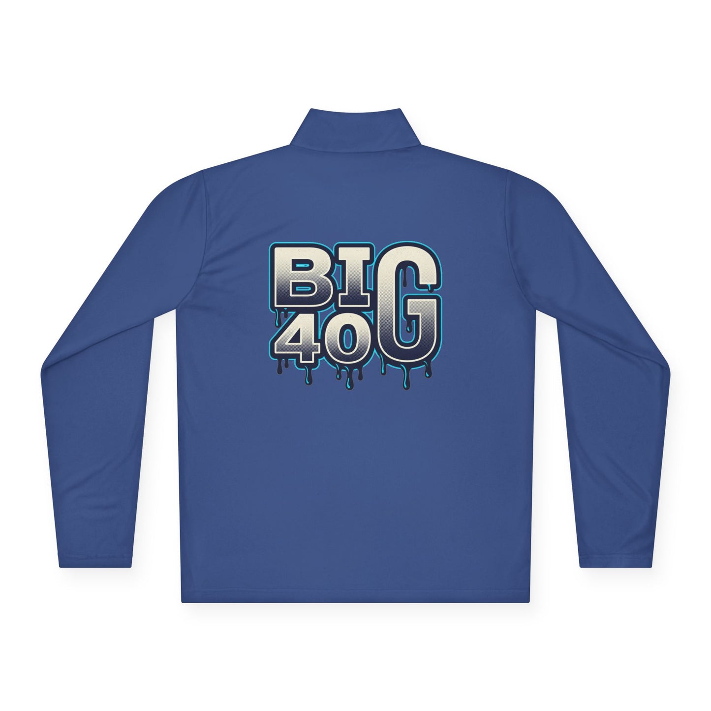 Quarter-Zip Pullover — 'BIG 40' Drip Graphic Pullover