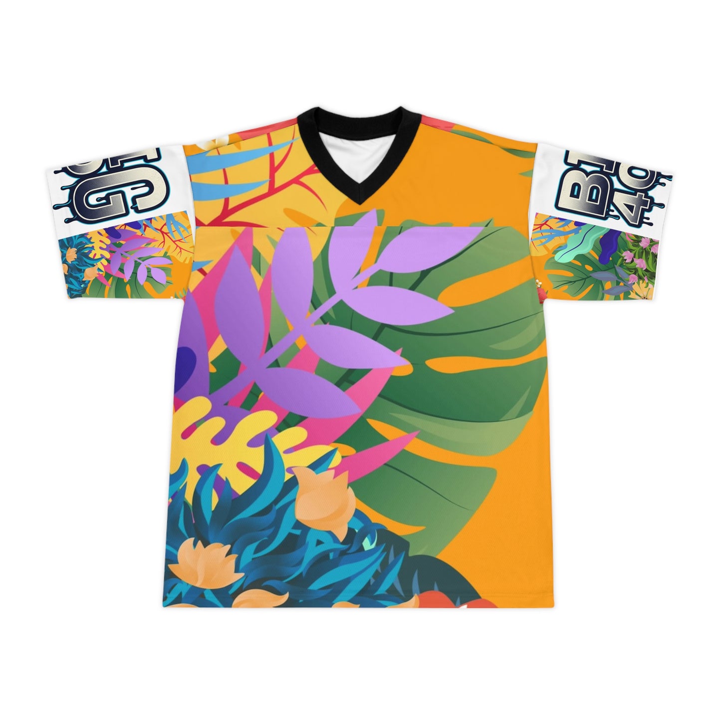 Big 40 Flower Abstract Football Jersey
