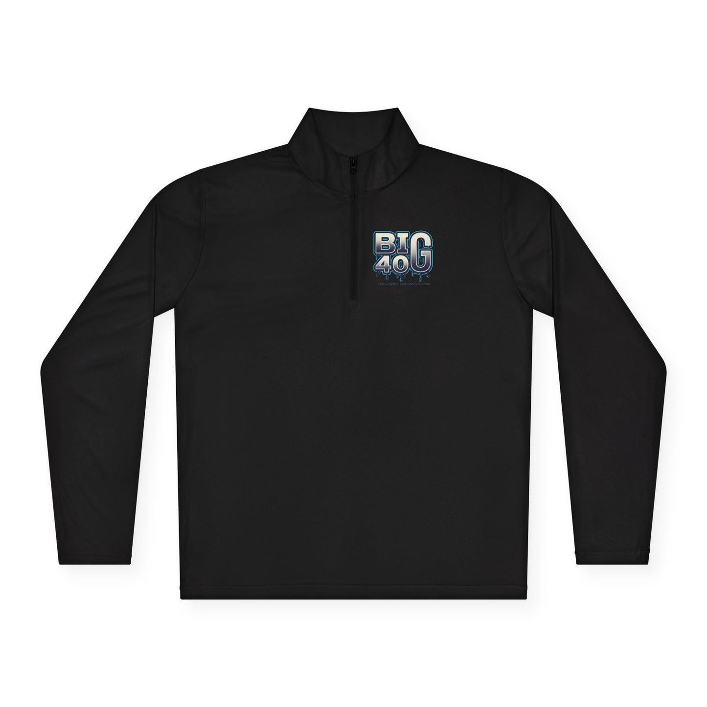 Quarter-Zip Pullover — 'BIG 40' Drip Graphic Pullover