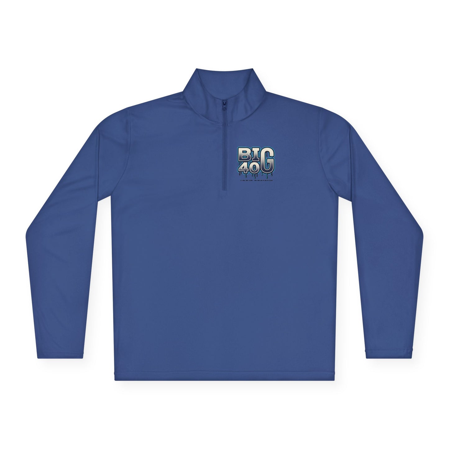 Quarter-Zip Pullover — 'BIG 40' Drip Graphic Pullover