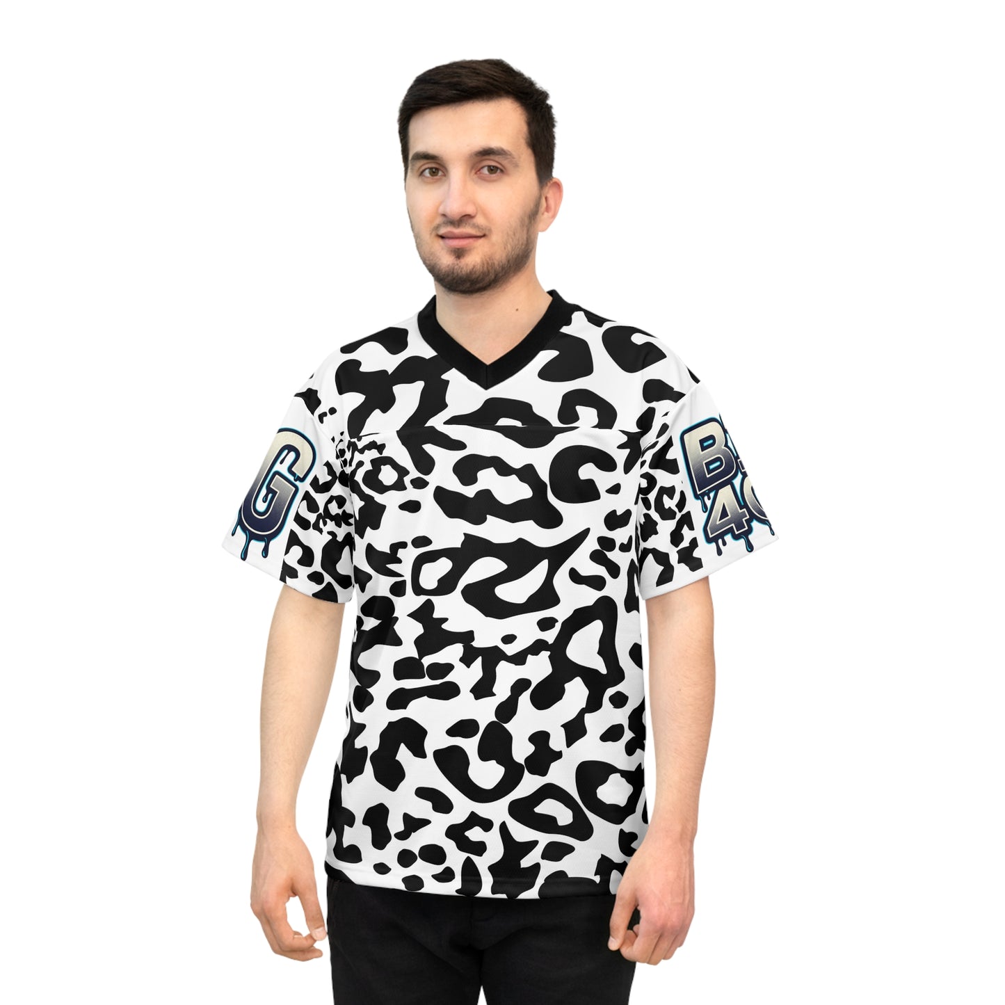 Debra Zibra Camo Abstract Football Jersey