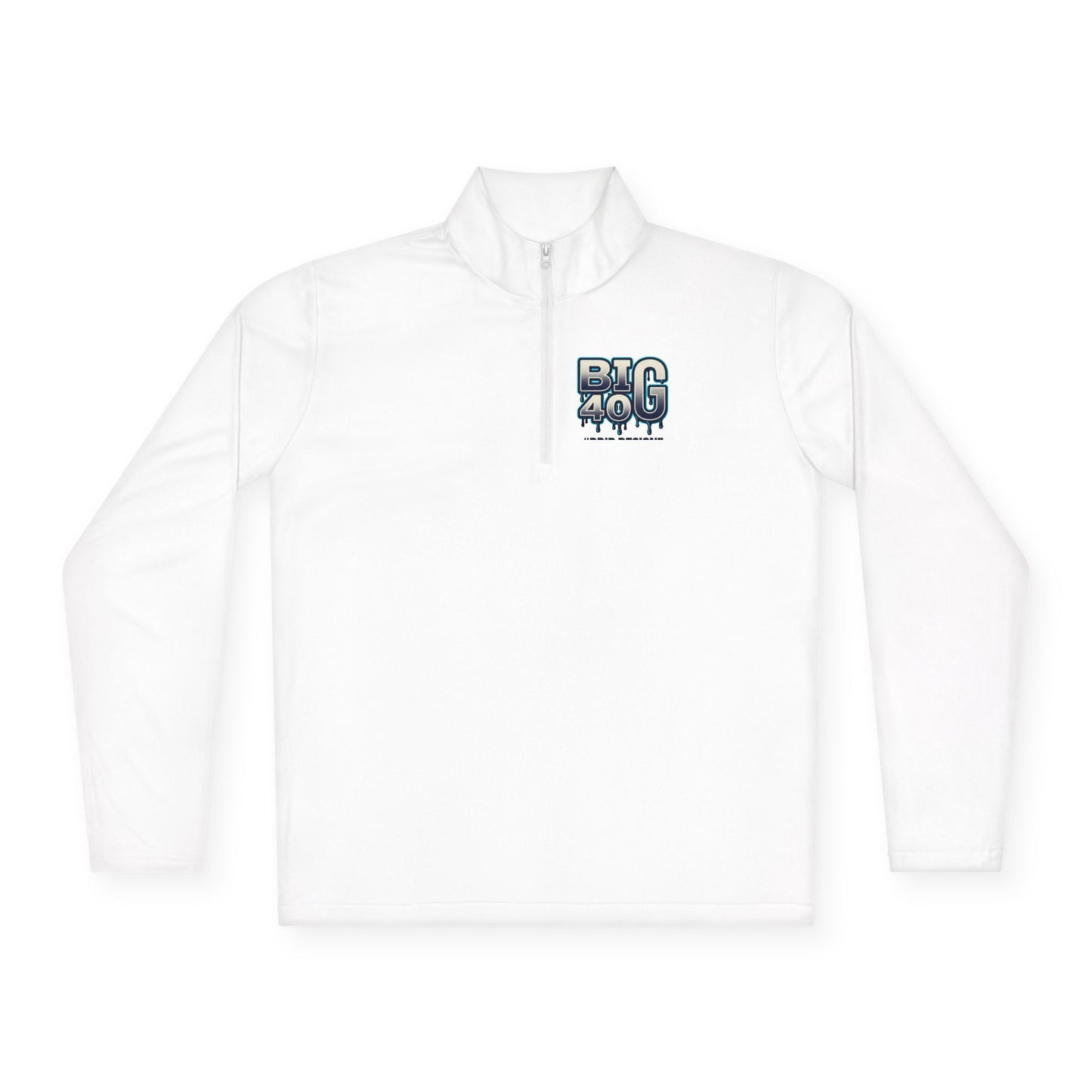 Quarter-Zip Pullover — 'BIG 40' Drip Graphic Pullover