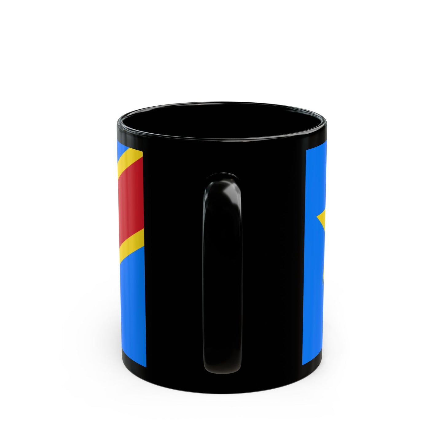 Democratic Republic of Congo Flag Black Mug — 11oz & 15oz