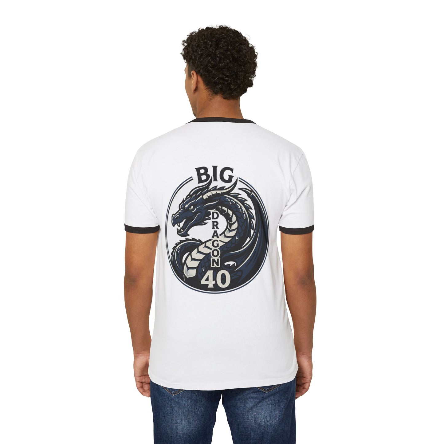 Dragon 'Big 40' Graphic Ringer T-Shirt