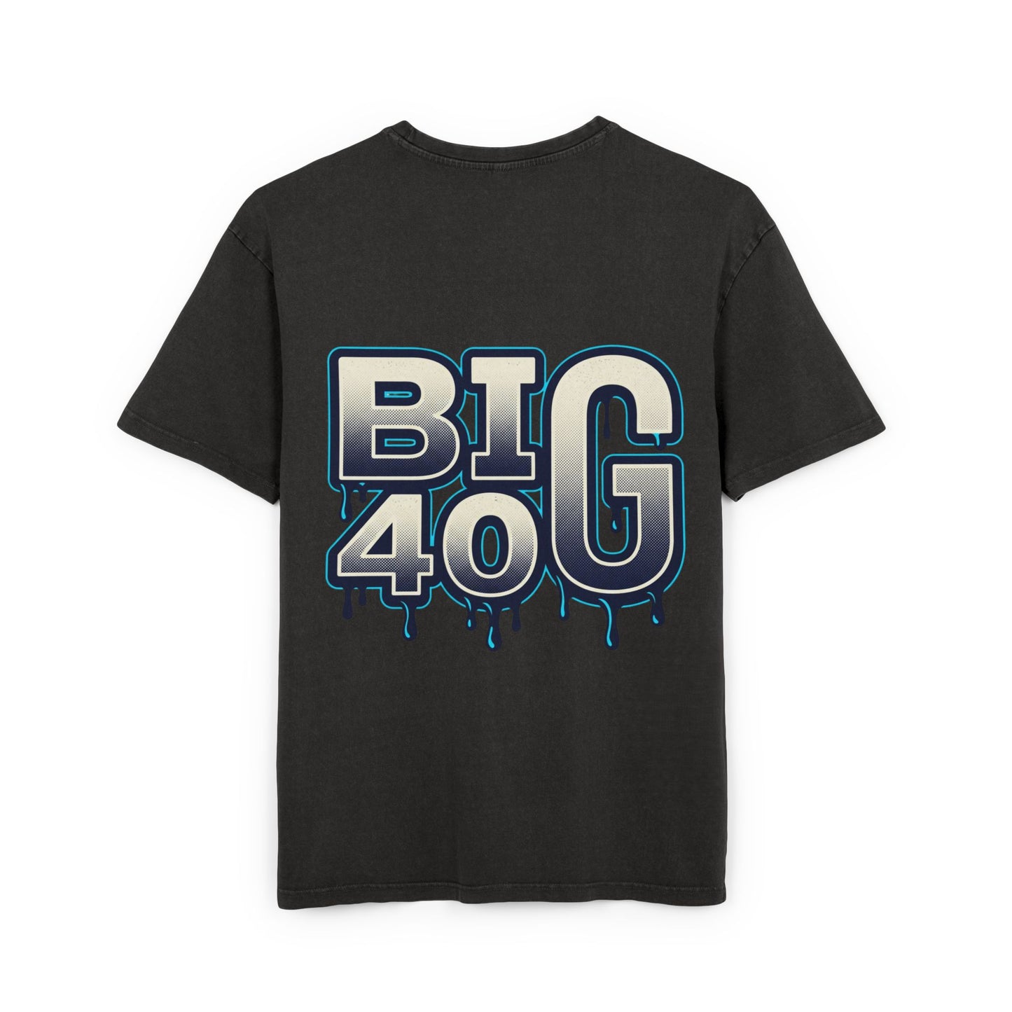 Dragon 40 Retro Graphic Tee — Big 40 Anniversary Acid-Wash T-Shirt