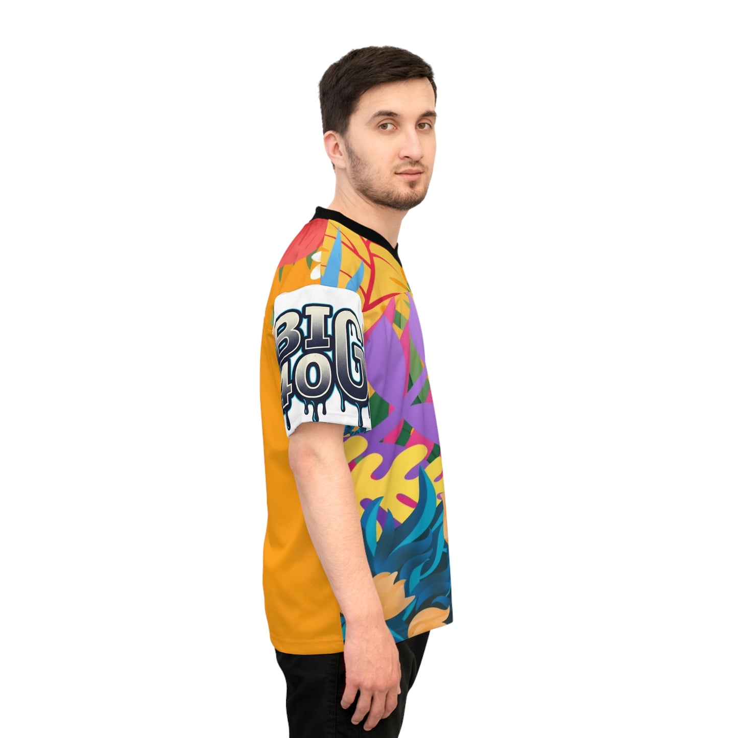 Big 40 Flower Abstract Football Jersey