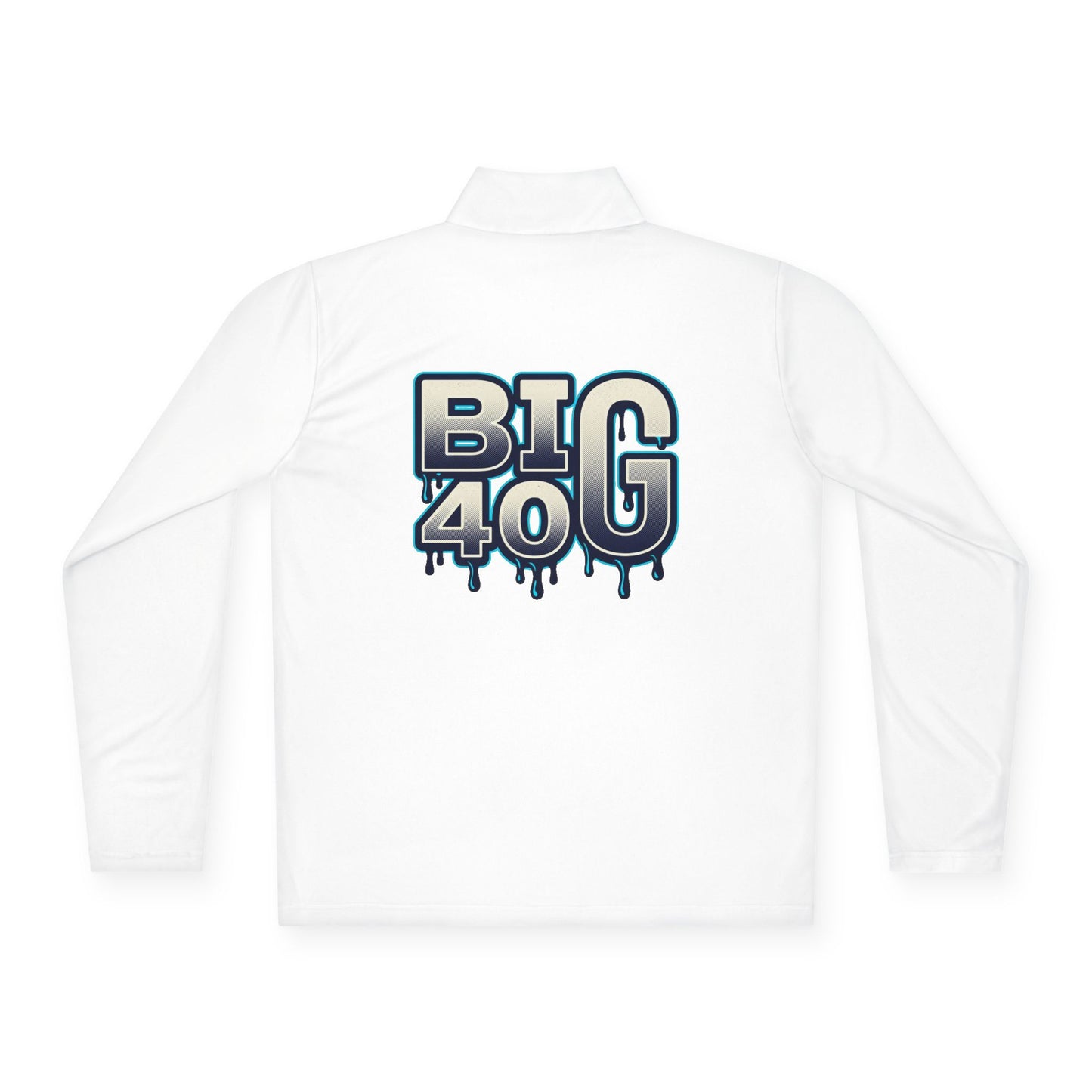 Quarter-Zip Pullover — 'BIG 40' Drip Graphic Pullover