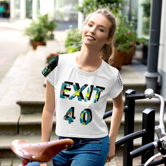 All-Over Print Crop Tee