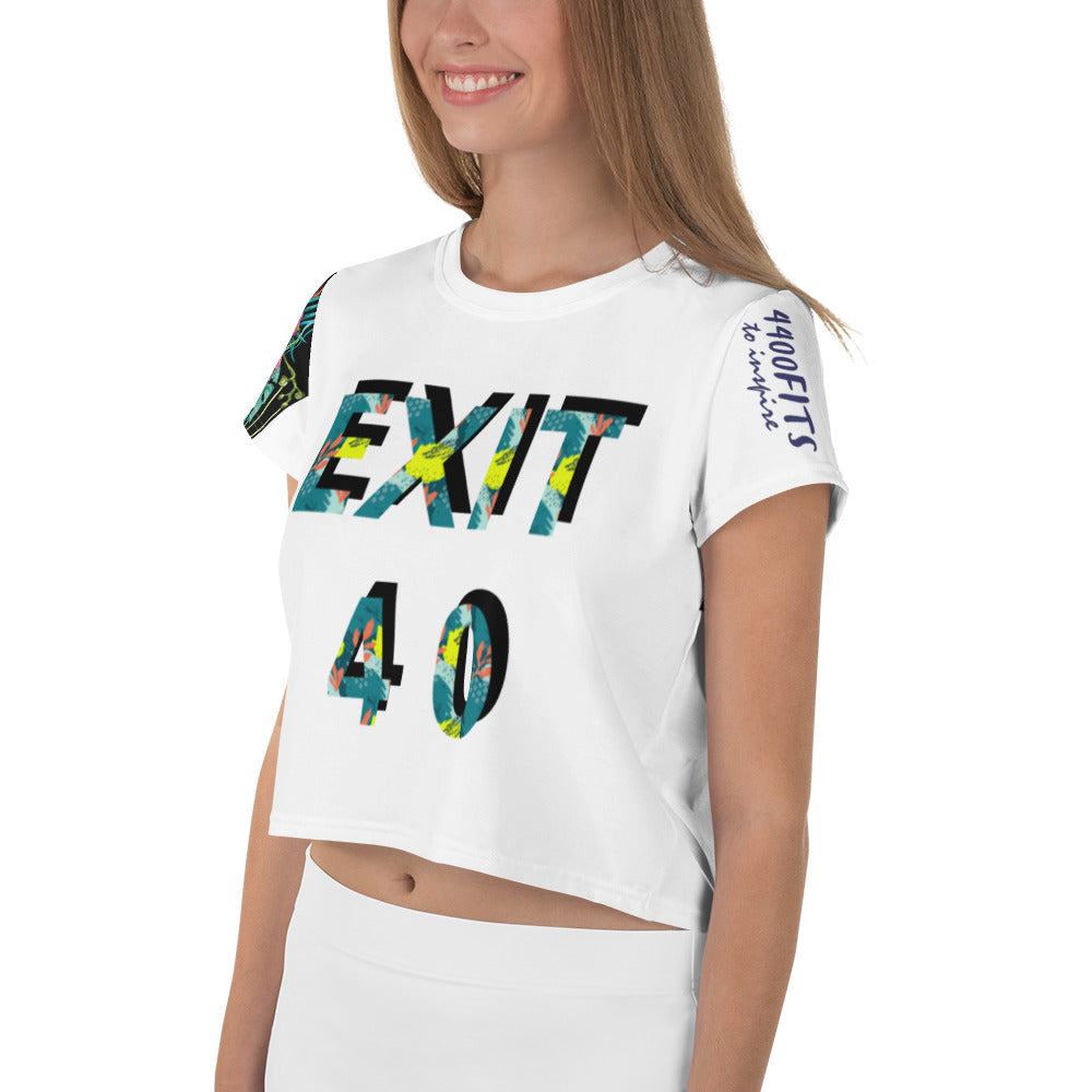 All-Over Print Crop Tee