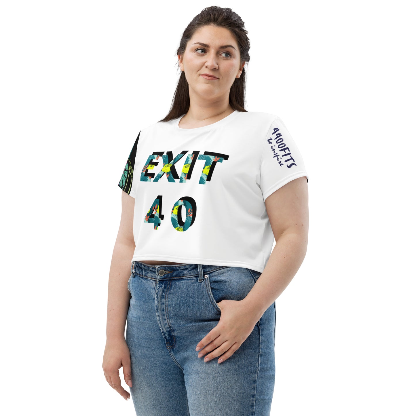 All-Over Print Crop Tee