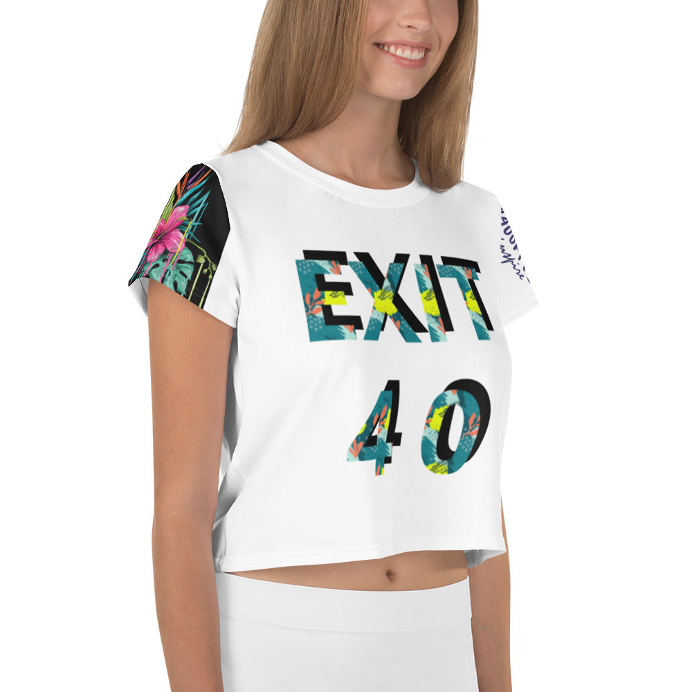 All-Over Print Crop Tee