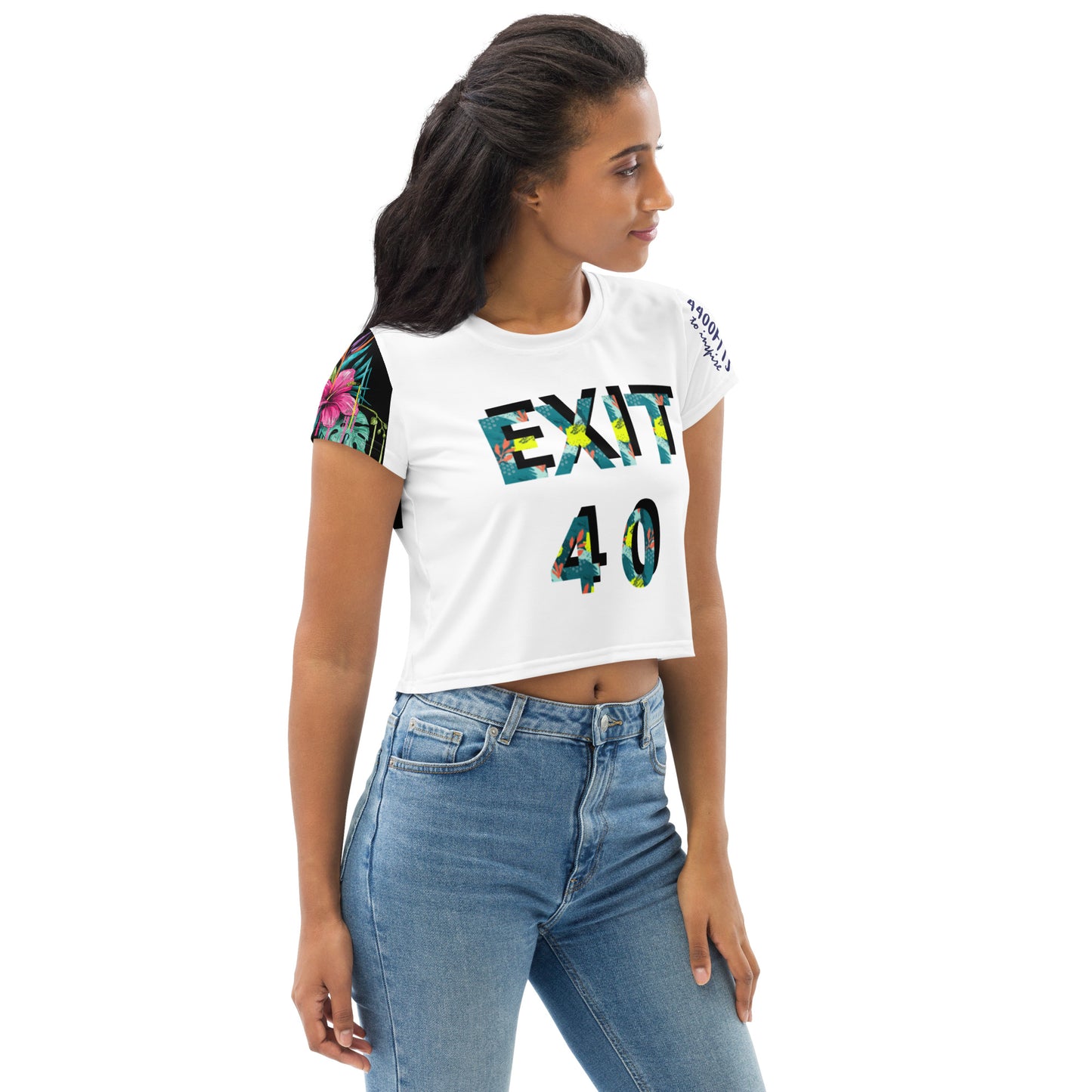 All-Over Print Crop Tee