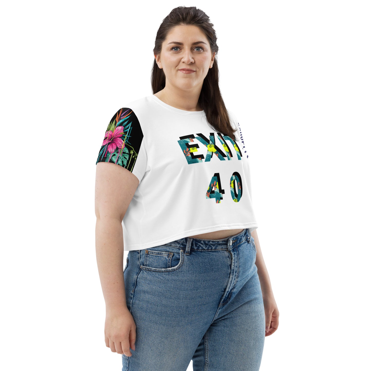 All-Over Print Crop Tee